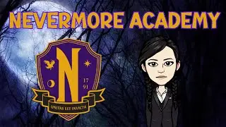 SCHOOL SUBJECTS-WEDNESDAY ADDAMS-NEVERMORE ACADEMY-BITMOJI VERSION
