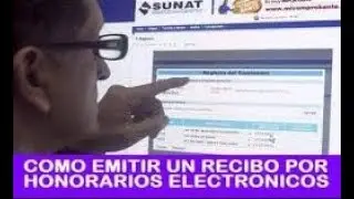 ★ COMO EMITIR RECIBOS POR HONORARIOS ELECTRONICOS | SUNAT - 2019