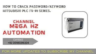 FX1N CPU | HOW TO CRACK MITSUBISHI PLC FX SERIES KEYWORD/PASSWORD | CRACK SERIES