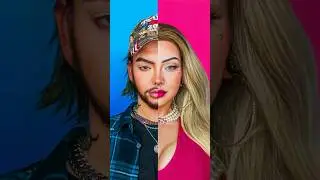 Male vs Female 😳 #makeup #makeupartist #maquillaje #maquiagem #макияж #grwm #makeuptransformation