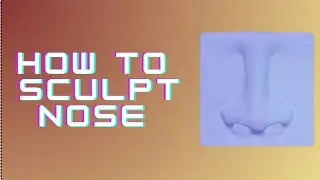 Beginner tutorial on blender 3.0.0: how to sculpt nose with multiresolution modifier. #blender #3d
