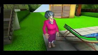 Scary Teacher 3D уровень с лежаком Sun-bath Disaster