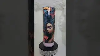 Sublimated bluetooth and silver tumbler with 3D images #heatpress #cricut #cricut #hiipooink