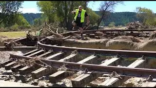 Cyclone Gabrielle - Rail link suffers catastrophic damage