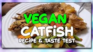 Homemade Vegan Fried Catfish Recipe (Banana Blossom) Taste Test & Reaction
