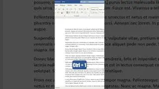Change Line Spacing in Seconds! (Quick Keyboard Shortcut)