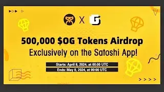 Satoshi App New Airdrop Claim 500,000  $OG Total Coin |  How to Claim OG Airdrop | Join New Airdrop