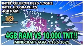 4GB RAM VS 10.000 TNT | Minecraft Java 1.16.5 2021
