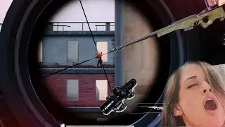 Don't put your head out 😂😂😂| SNIPER AWM GAMEPLAY  | PUBG mobile fun game play | AWM+8x | PUBG MOBILE