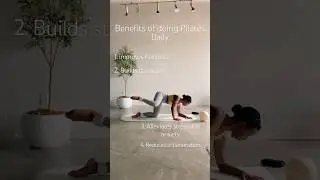 Benefits of doing Pilates Daily 🤍 #trending #womenofyoutube #pilates #pilatesinspiration