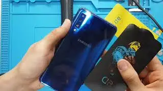 Ремонт Samsung A7 2018 А750 замена дисплейного модуля разборка