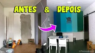 REFORMA TOTAL GASTANDO POUCO | ESCRITÓRIO DE 16M²