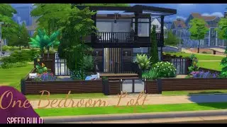 The sims 4|| One-bedroom loft 🏡 ||No CC||Speed Build🛠