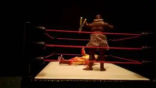 Giant Kimala vs Brother Brutus (WWE stop motion)