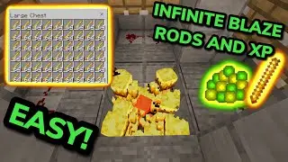 SIMPLE 1.21 AUTOMATIC BLAZE XP FARM TUTORIAL in Minecraft Bedrock (MCPE/Xbox/PS4/Nintendo Switch/PC)