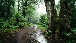 Night Rain on Window for Deep Sleep & Relaxation | 8 Hours of Soothing Rain ASMR Sounds