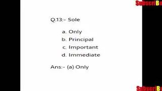 SSC english synonyms previous years