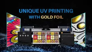 Unique UV Printing With Gold Foil I Laser Foil Film