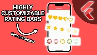 Flutter Tutorial - Show Custom Ratings (flutter_rating_bar) #Flutter #AppDevelopment #Dart