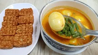 HABISKAN STOK KULKAS MASAK SAYUR GODOG KACANG PANJANG DAN TELOR