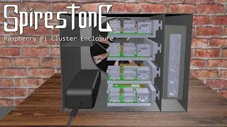 Spirestone - A Raspberry Pi 4B Cluster Enclosure/Case
