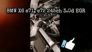 BMW X6 e71, e72 EGR 2012 valve Cleaning и Чистка впускного коллектора
