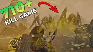 Helldivers 2 - SOLO Helldiver Difficulty 713 Kills Gameplay (Loadout Included)