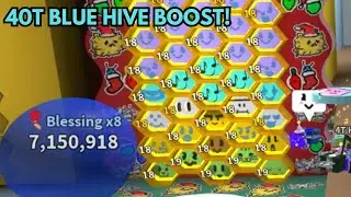 40T BLUE HIVE BOOST! (BEE SWARM SIMULATOR)