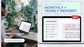 NEW Ultimate KPI Dashboard! 📈 Easy tracking, Elegant Design for Small Businesses! FREE DEMO 👆