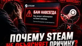БАН НАВСЕГДА: ПОЧЕМУ STEAM НЕ ОБЪЯСНЯЕТ ПРИЧИНУ? 