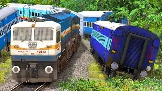 TRAINS CROSSING ACCIDENT SITE | BUMPY RAILROAD | Train Simulator | Railworks 3 | NTG GAMING