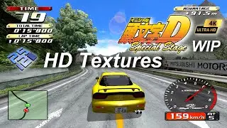 Initial D Special Stage ~4K HD Remastered Textures  2023 WIP  | PCSX2 1.7.5012 QT | PS2 PC 60FPS