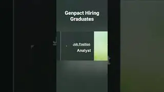 Genpact Hiring Fresher Graduates| Fresher Job| B.com #subscribe #jobseekers #shorts