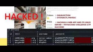 Shopping Website's DATABASE Dumped!! +PrivEsc to ROOT using systemctl ! (THM challenge)
