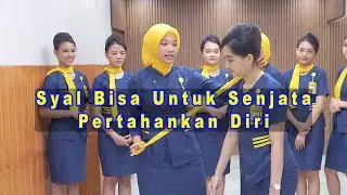 Trik Beladiri Taktis Menggunakan Syal - Sekolah Pramugari Jogja Air Crew Batch October 2023