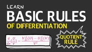 THE QUOTIENT RULE (BASIC RULES OF DIFFERENTIATION) #28