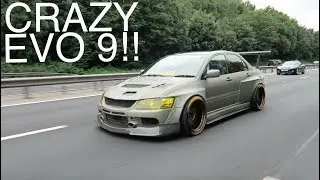 CRAZY CLINCHED WIDE BODY MITSUBISHI EVO 9!!