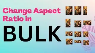 How to change Aspect Ratio of AI Art in Bulk | Bulk Mockup Use Case | PHOTOSHOP AUTOMATION