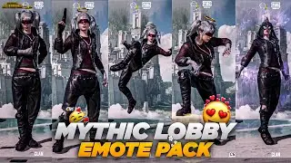 UNEDIT EMOTE PACK 🥵🔥 | MYTHIC LOBBY | 4K QUALITY | PUBG MOBILE 