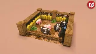 How to Build a Square Animal Pen in Minecraft