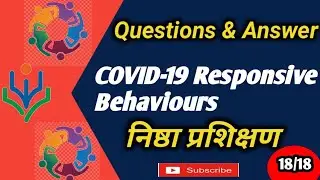Nishtha Traning | Quiz On Diksha|COVID-19 Responsive Behaviours