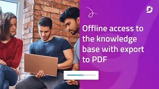 Offline Access to the knowledge base with Export to PDF | Document360