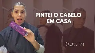 Pintei o cabelo com a tinta Sillage 7.71 Marrom