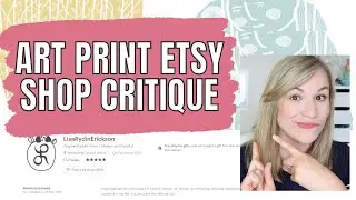 Etsy shop critique, Etsy art shop critique, Etsy tips and tricks for beginners