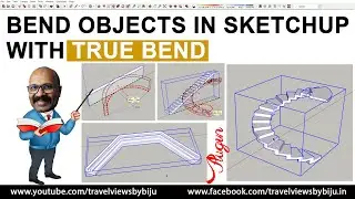 Bend Objects In Sketchup With True Bend | Malayalam tutorial 