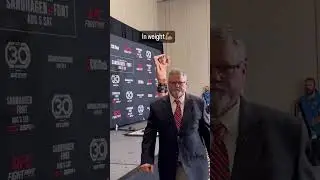 Асу Алмабаев на взвешивании в UFC 