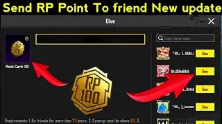 how to Send RP point to friend in bgmi to friend | pubg me Rp send kaise kare | Rp send in bgmi New