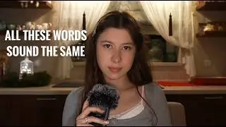 ASMR: English Words that Sound the Same (Homophones) 📚