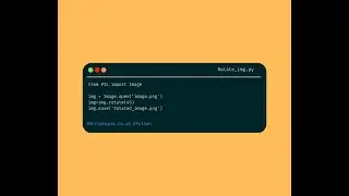 Python PIL - Rotate an image using Python