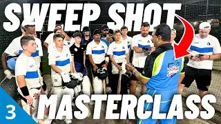 How To Play The Sweep Shot | Masterclass With Indian Guru Coach | India Tour 2024 Ep 3